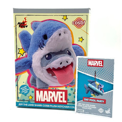 Cosbi x Disney x Marvel Jeff Land Shark Plush Keychain/Charm, Dat Pool Party