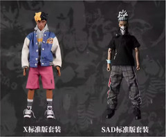 RIP XXXTENTACION RAP SAD! 12 Inch Action Figure Set 1/6 action 1/2 type Cactus
