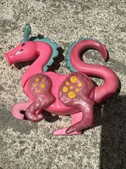 1974 Little People Toy Castle Pink Dragon Figure