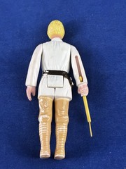 1977 Kenner LUKE SKYWALKER Farmboy – HK COO 3 Line Yellow Hair Repro Lightsaber