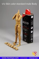MCCToys 1/12 Male Flexible Figure Body Muscle Narrow Shoulder For 6″ Action Toy