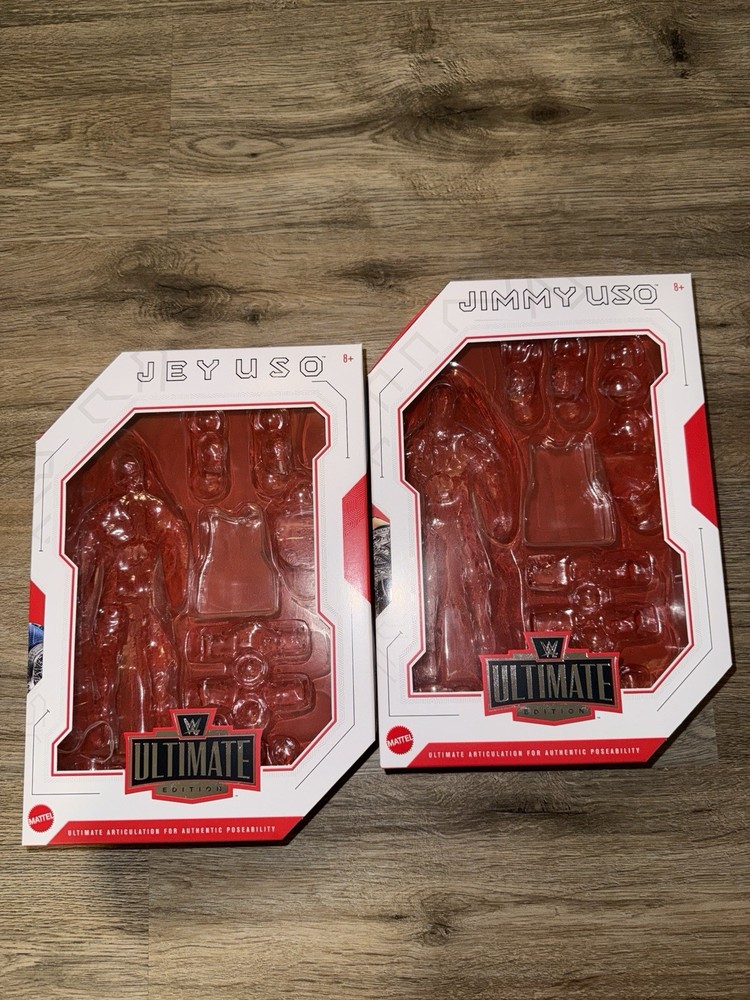 2023 WWE Jey Uso & Jimmy Uso Ringside OPEN EMPTY Display Box Bloodline The Usos