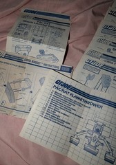 Vintage GI Joe ARAH Info Cards, Paperwork, Vehicle Blueprints.