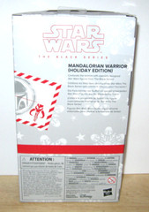 2022 Star Wars 6″ Black Series Mandalorian Warrior Holiday Edition NIP Exclusive