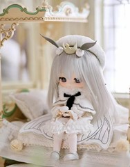 Piccodo Doll Haneko White Alice Shirokuwa 5.3In Bjd Dressable Action Figure Gift