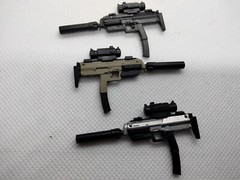 MP7 PDW Submachine Gun 1:12 Scale Gun Weapon Action Figure Accessory Force