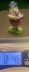 Rare 1977 Heavy Die-Cast Metal Fred Flintstone 2 3/4” Tall Figurine 49 Years Old