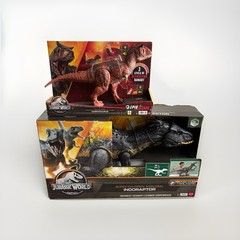 Jurassic World Super Colossal Indoraptor + RARE Epic Attack Carnotaurus LOT