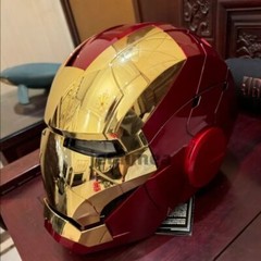 US! Iron Man Gold Mask Christmas AUTOKING MK5 1:1 Helmet Wearable Voice-control