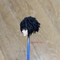 1/12 Painted DEATH NOTE Yagami Light Head Carving For 6″ SHF Vtoys Figure Body