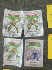 Teenage Mutant Ninja Turtles 11 Sticker Lot, 5 Sticker Card, 4 Mirage Stickers