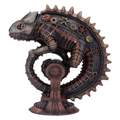 Nemesis Now Steampunk Mechanical Chameleon Lizard Bronze Figurine, 22.3cm, Bronz