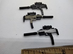 MP7 PDW Submachine Gun 1:12 Scale Gun Weapon Action Figure Accessory Force