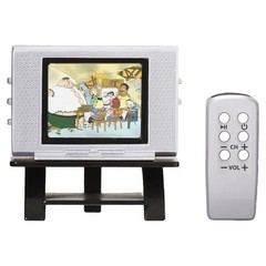 Tiny TV Classics Family Guy Real Working Mini Television Season 1 & 2 Clips NIB