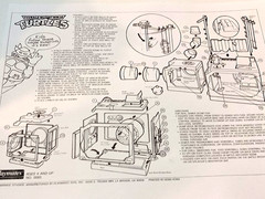 1989 TMNT Blueprint/Instructions Sewer System Lair-Detailed & Sharp-Copy