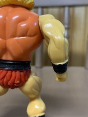 Vintage 80s MOTU KO Galaxy Heroes Wrestler Warrior Huk Orange Chest Variant READ