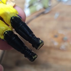 Action Figure Yellow Purple Black Boots Headgear Fully Jointed Plastic