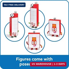 hand2mind Numberblocks Friends Eleven and Twelve Figures, Numbers for Toddlers,