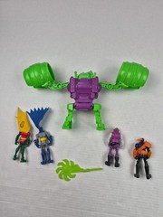 DC Action Figure Lot The Joker Robo Rampage Destroyer Deathstroke Slade Robin