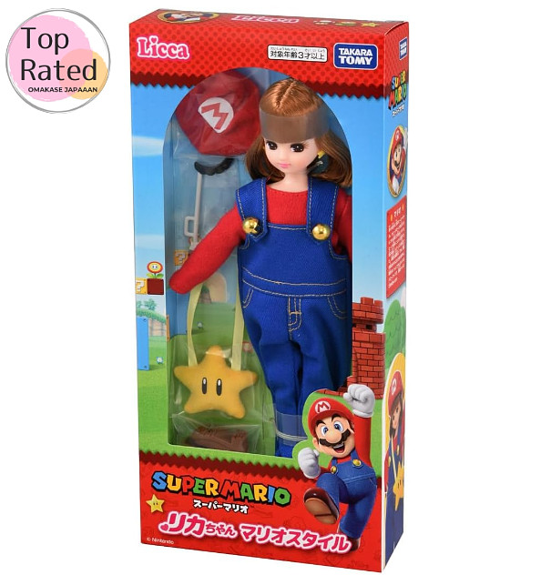 Takara Tomy Licca-chan Doll Super Mario Style LD-33 Nintendo Japan New