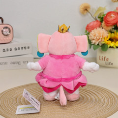 2X Elephant Princess Peach Blue Toad Super Mario Bros Wonder Plush Toy Figure 8″