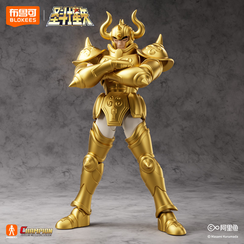 BLOKEES Saint Seiya Action Figure Champion Series Taurus Aldebaran Assembly Toy