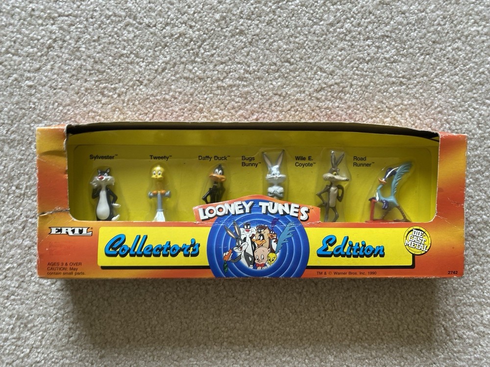 Ertl The Looney Tunes Collector’s Edition- 6 Figures-made 1990-some box wear-New