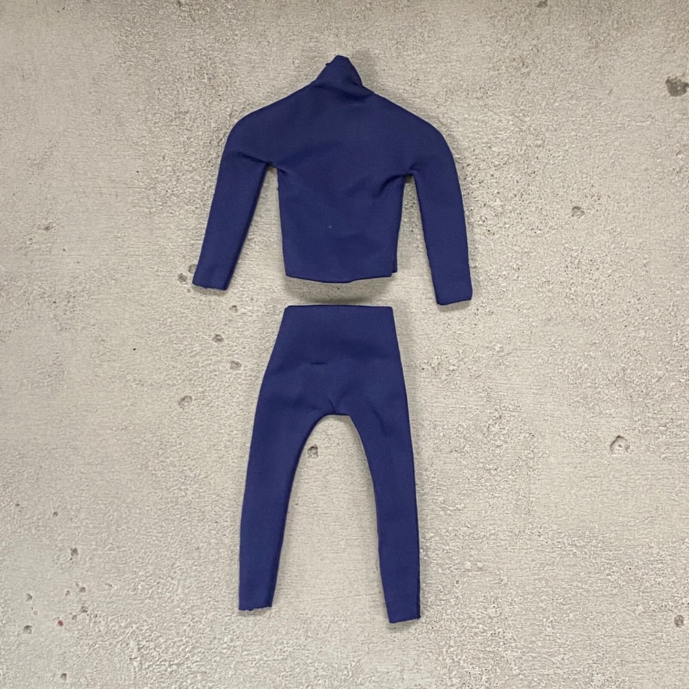SU-BS-BL: 1/12 Dark Blue body suit for Mezco GWToys VToys 6″ muscular body