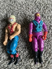 1980’s Lot Of 12 Full Figures 2 For Parts. Lanyard Cobra Light Foot, Skidmark