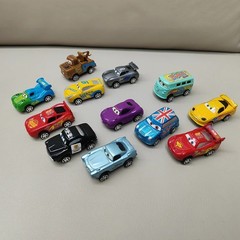 12pcs Pixar Cars Lightning McQueen Jackson Storm Mater Toy Set Kids Game Gift