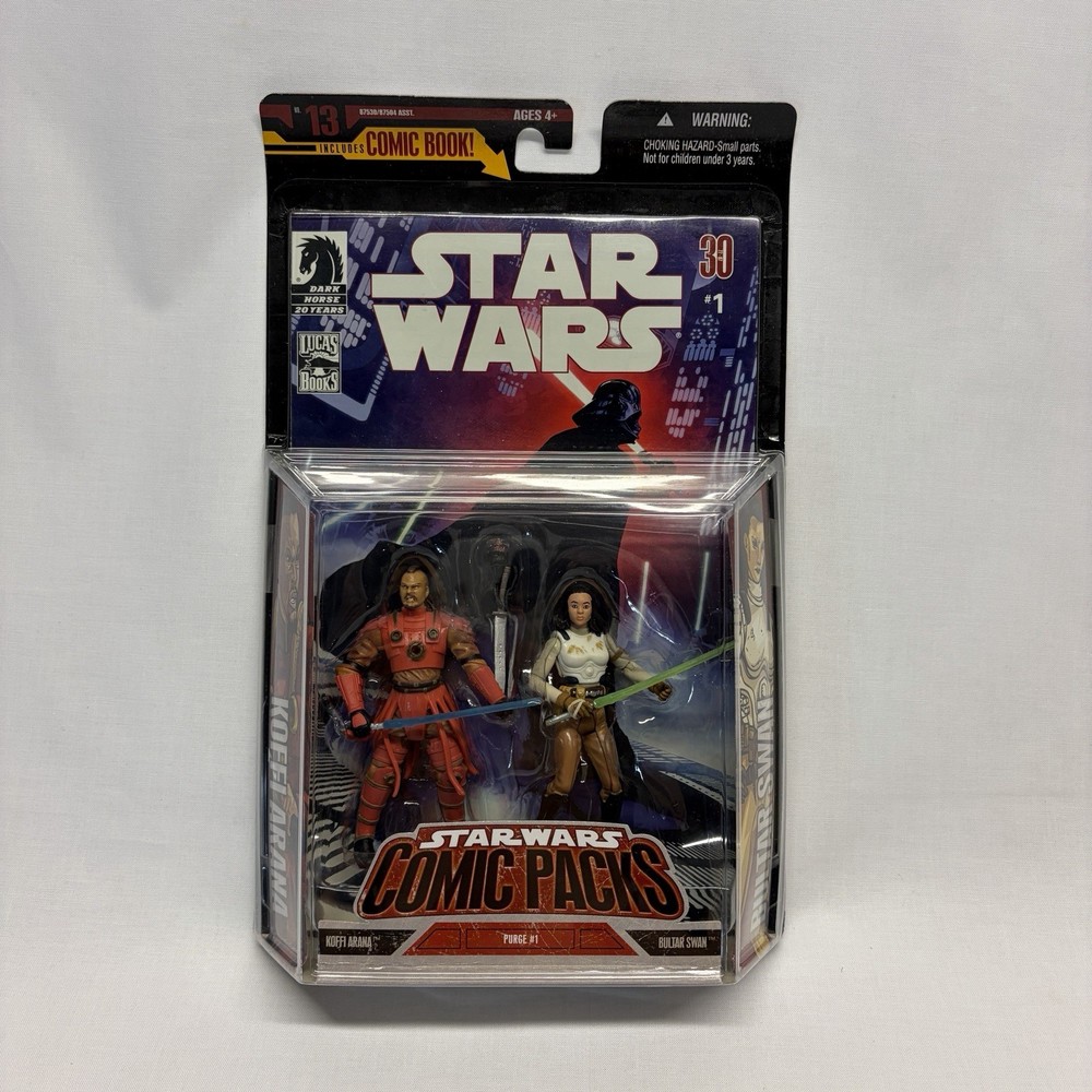 Star Wars 30th Comic Packs #13 Koffi Arana Bultar Swan Figures Purge #1 NIB