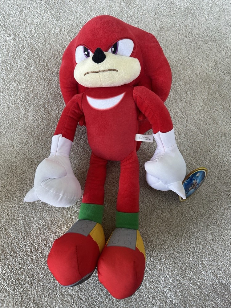 Knuckles The Echidna Sonic Hedgehog Sonic 2 Stuffed Plush Large 18”