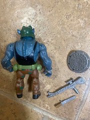 TMNT 1988 Remastered Raphael vs BATTLE DAMAGED ROCKSTEADY ONLY Playmates Figure