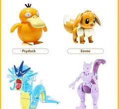 High Quality Pokemon Ball Deformation Toy Pikachu Mewtwo Gyarados Pocket Monster
