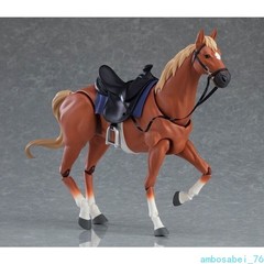 6″ Brown White Poseable Horse Model Set – Action Figures Cosplay Scene Gift Toy