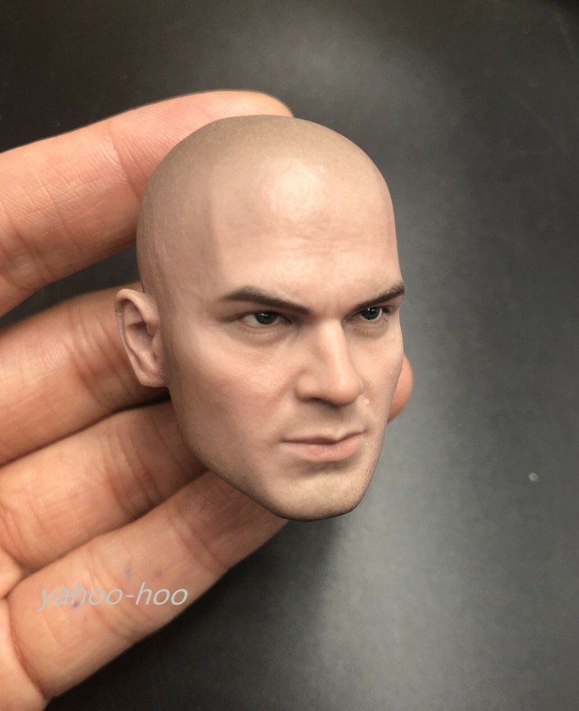 1/6 scale Male Bald Head Sculpt for 12” Action Figure