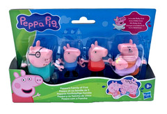 Hasbro Peppa Pig Peppa’s Family of Five Set Figures Hold Hands Ages 3+New In Box