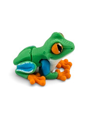 Lot 25 Articulated Frog Toy Mini 3D Printed Tree Frog Fidget Desk Pet – 1.25″