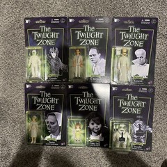The Twilight Zone Glow in the Dark Action Figure Set of 6 Tina Gremlin Kanamit
