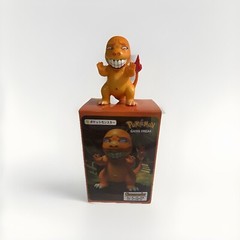Smiling Charmander 3D Pokemon Figure Collectible Desktop Doll Ornament PVC