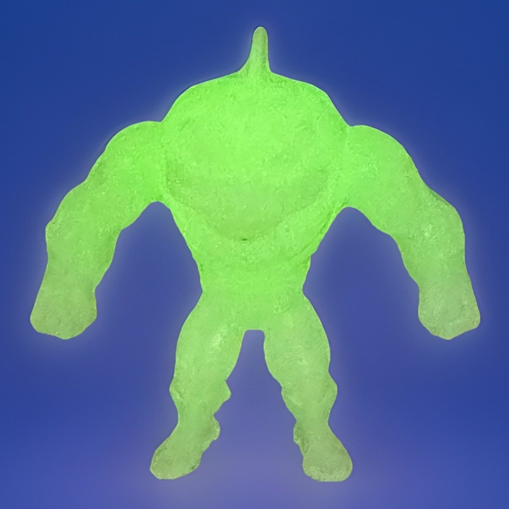 Street Sharks 2” Mini KO Custom Retro Glow In The Dark Mexico Bootleg