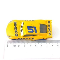 2Pcs Disney Pixar Cars No.51 Dinoco Cruz Ramirez Hauler Truck Die-cast Toy Car