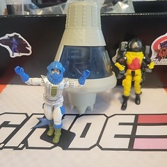 👀VINTAGE HASBRO G.I JOE Maverick, Sectoviper Black Major and Vintage Capsule💣
