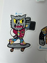Tokidoki Vinyl Sticker Set of 4 Skateboarding Sports New