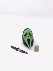 SCREAM GHOSTFACE GLOW-IN-THE-DARK MASK ACTION FIGURE HEAD & KNIFE NECA ULTIMATE