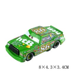 3Pcs Disney Pixar Car1 King & Lightning McQueen & Chick Hicks Model Car Toy Kid