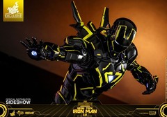 Hot Toys Neon Tech Iron Man 2.0 Black & Yellow Figure MMS523-D29