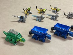 lot of 2015 Mattel Dreamworks DINOTRUX Diecast Dinosaur Robots, Trucks & Triples