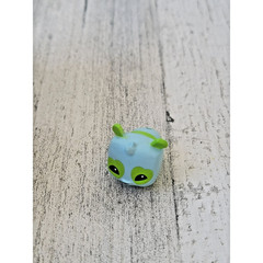 Light Blue and Green Miniature Panda Bear Toy Figure – Pre-Owned