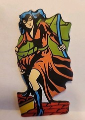 Vtg RARE VHTF DC Comics Supergirl Catwoman Figure Duo Set Rare Italy 1983